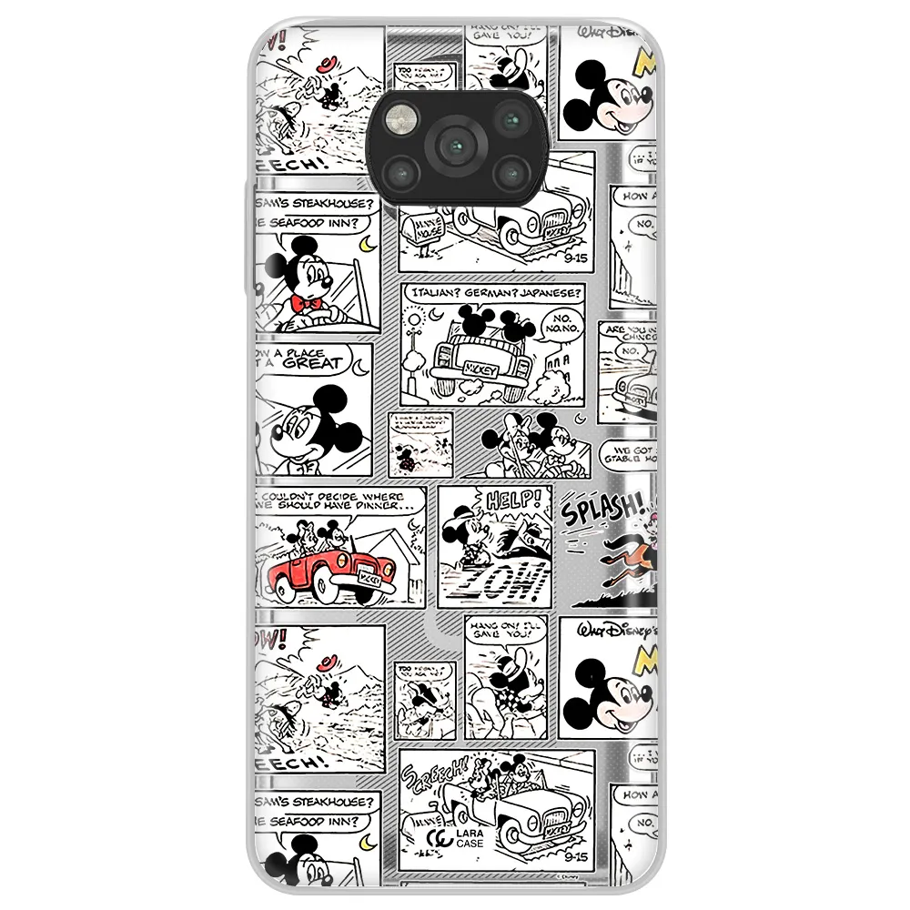 Mickey Mouse Comic Strip Xiaomi Poco X3 Clear Tpu Case