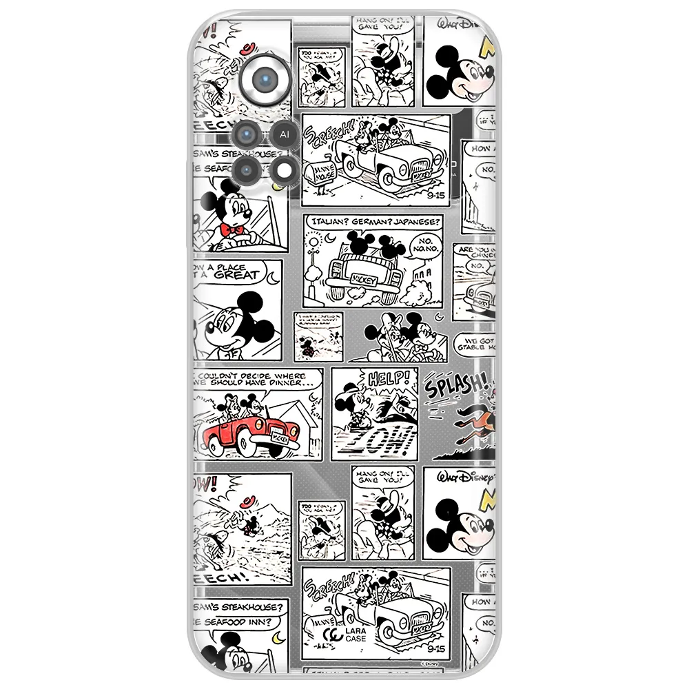 Mickey Mouse Comic Strip Xiaomi Poco X4 Pro Clear Tpu Case
