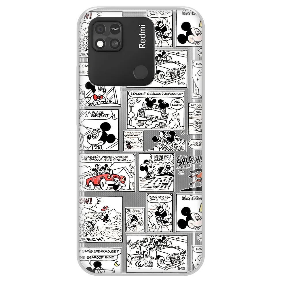 Mickey Mouse Comic Strip Xiaomi Redmi 10A Clear Tpu Case