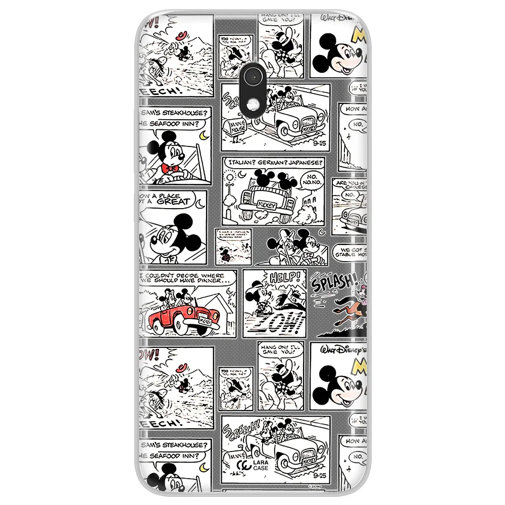 Mickey Mouse Comic Strip Xiaomi Redmi 8A Clear Tpu Case