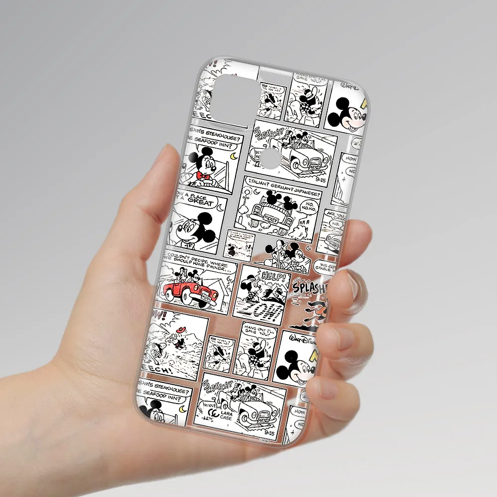 Mickey Mouse Comic Strip Xiaomi Redmi 9C Clear Tpu Case