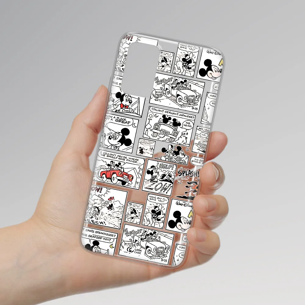 Mickey Mouse Comic Strip Xiaomi Redmi 9T Clear Tpu Case