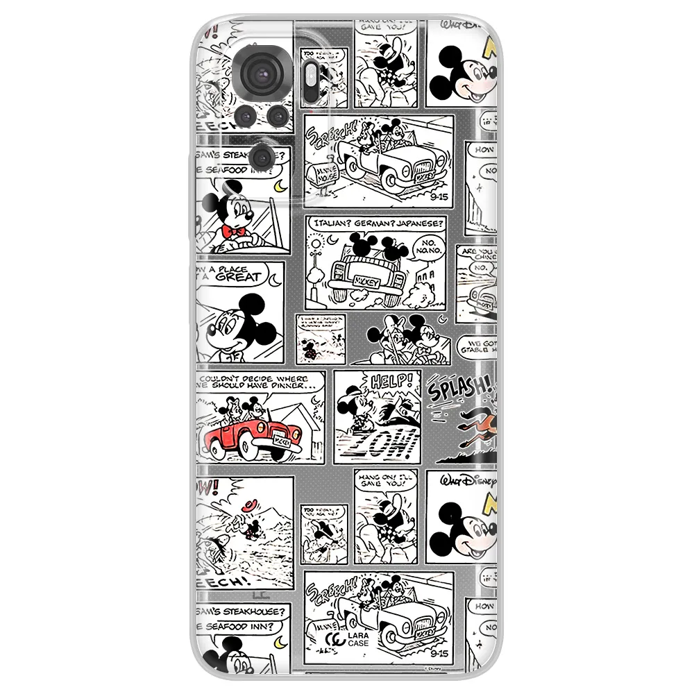 Mickey Mouse Comic Strip Xiaomi Redmi Note 10S Clear Tpu Case