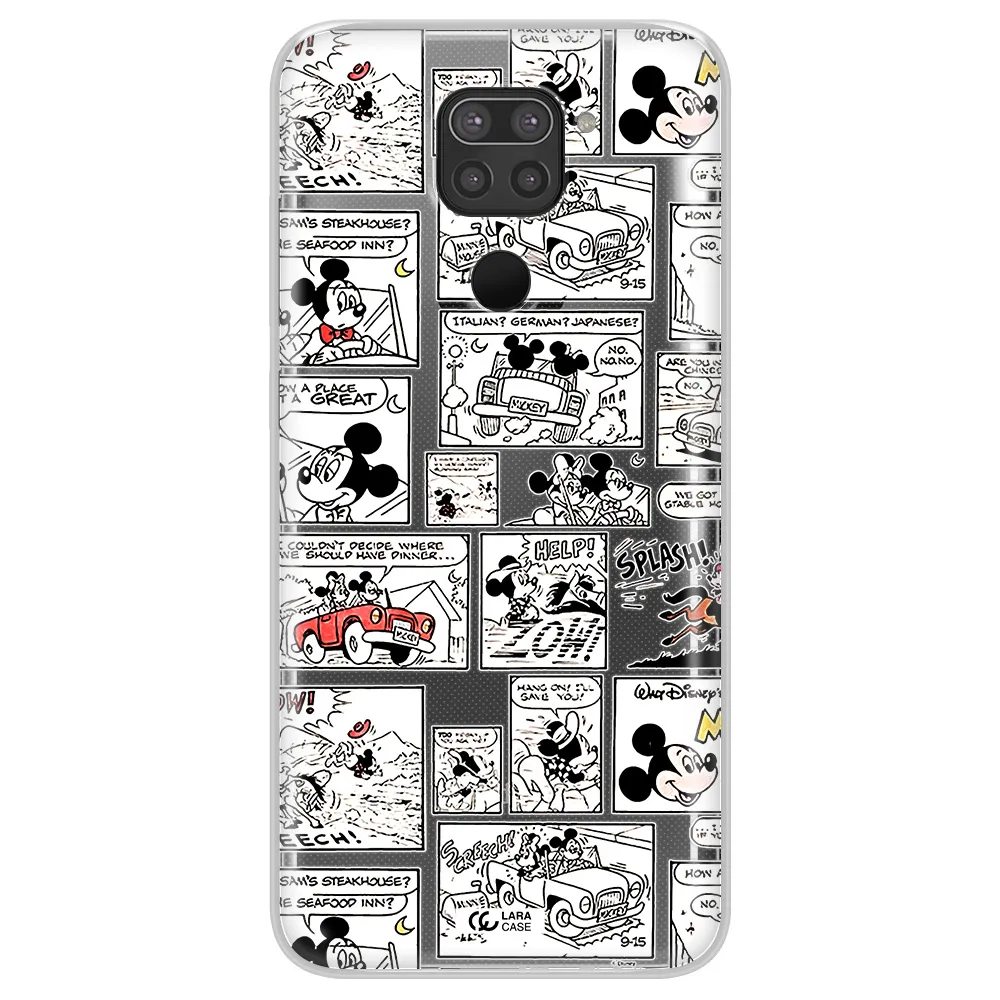 Mickey Mouse Comic Strip Xiaomi Redmi Note 9 Clear Tpu Case