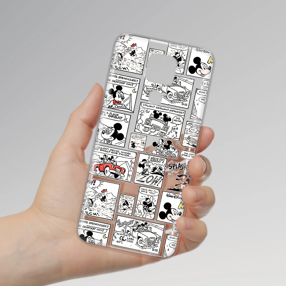 Mickey Mouse Comic Strip Xiaomi Redmi Note 9 Clear Tpu Case