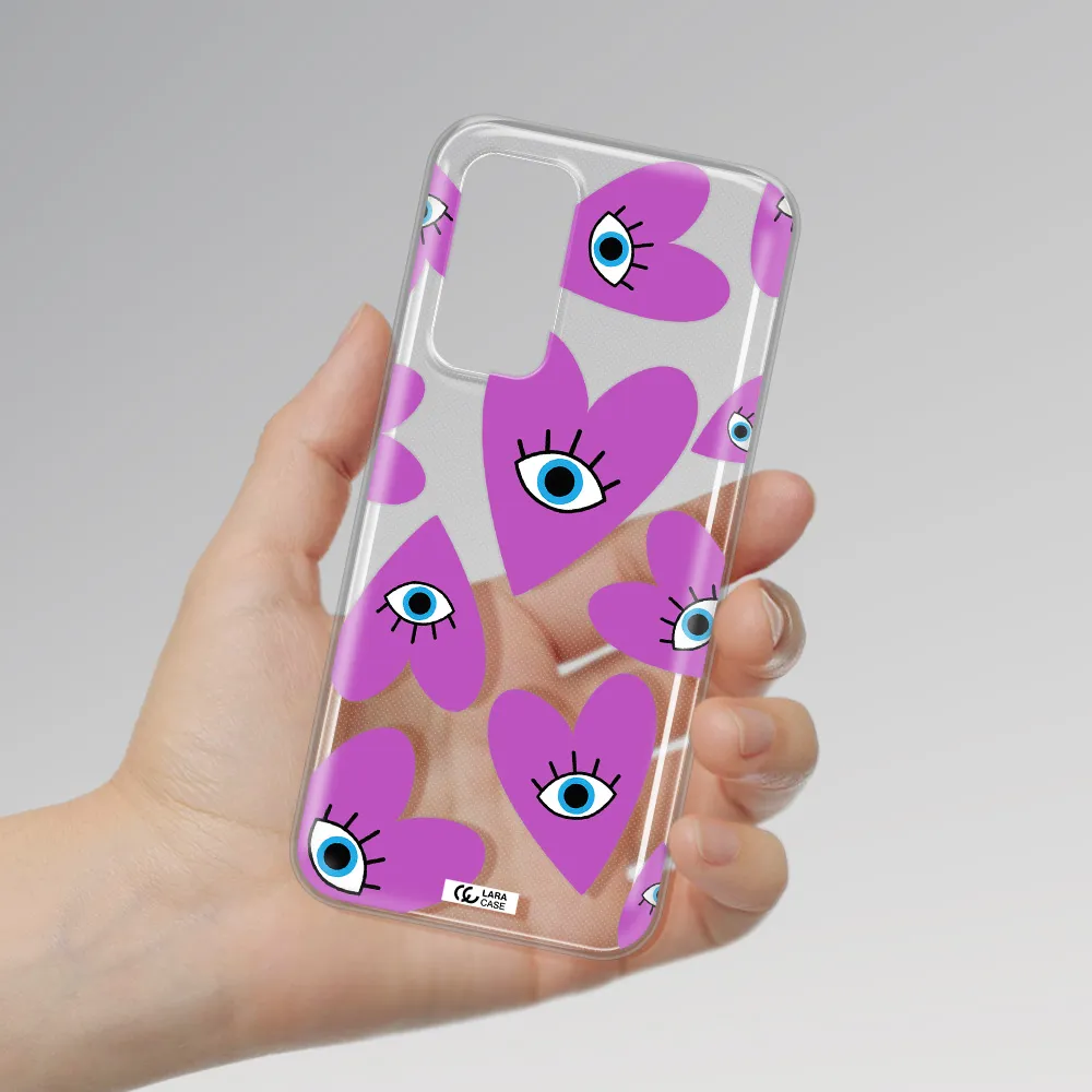 A Purple Heart With Eyes And A Black Eye Xiaomi Mi 10 T Pro Clear Tpu Case