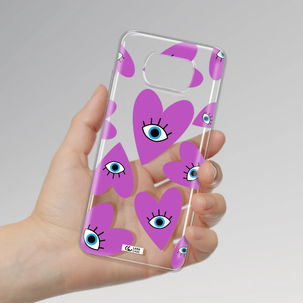 A Purple Heart With Eyes And A Black Eye Xiaomi Poco X3 Clear Tpu Case