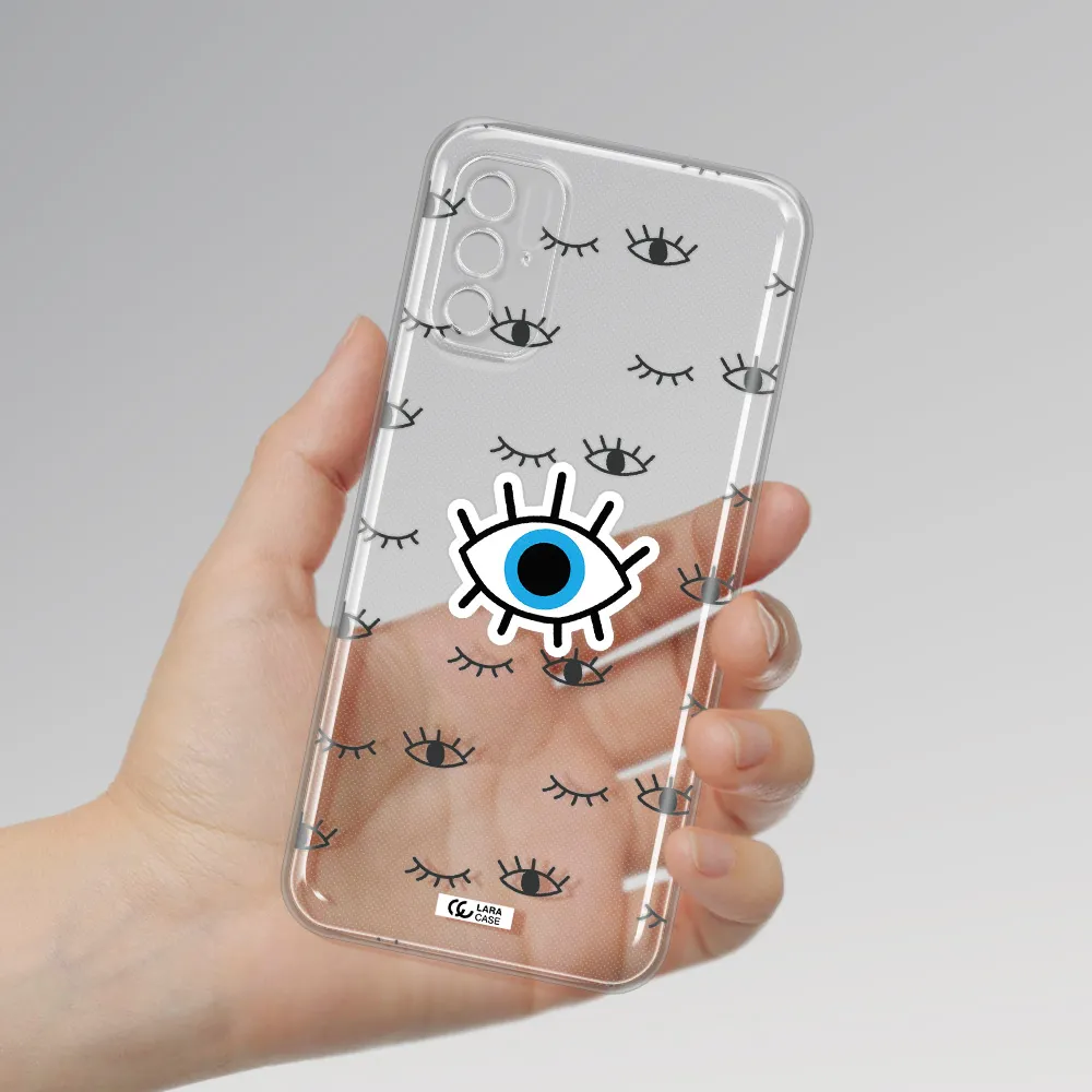 A Blue Eye With Black Eyeballs And Eyelashes Xiaomi Poco M3 Pro Clear Tpu Case