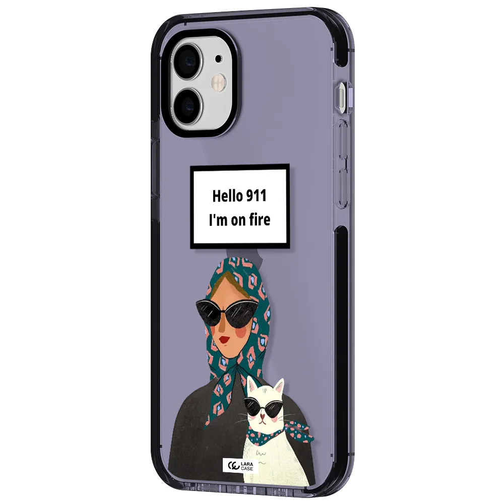 911 Apple iPhone 12 impact Lilac Case