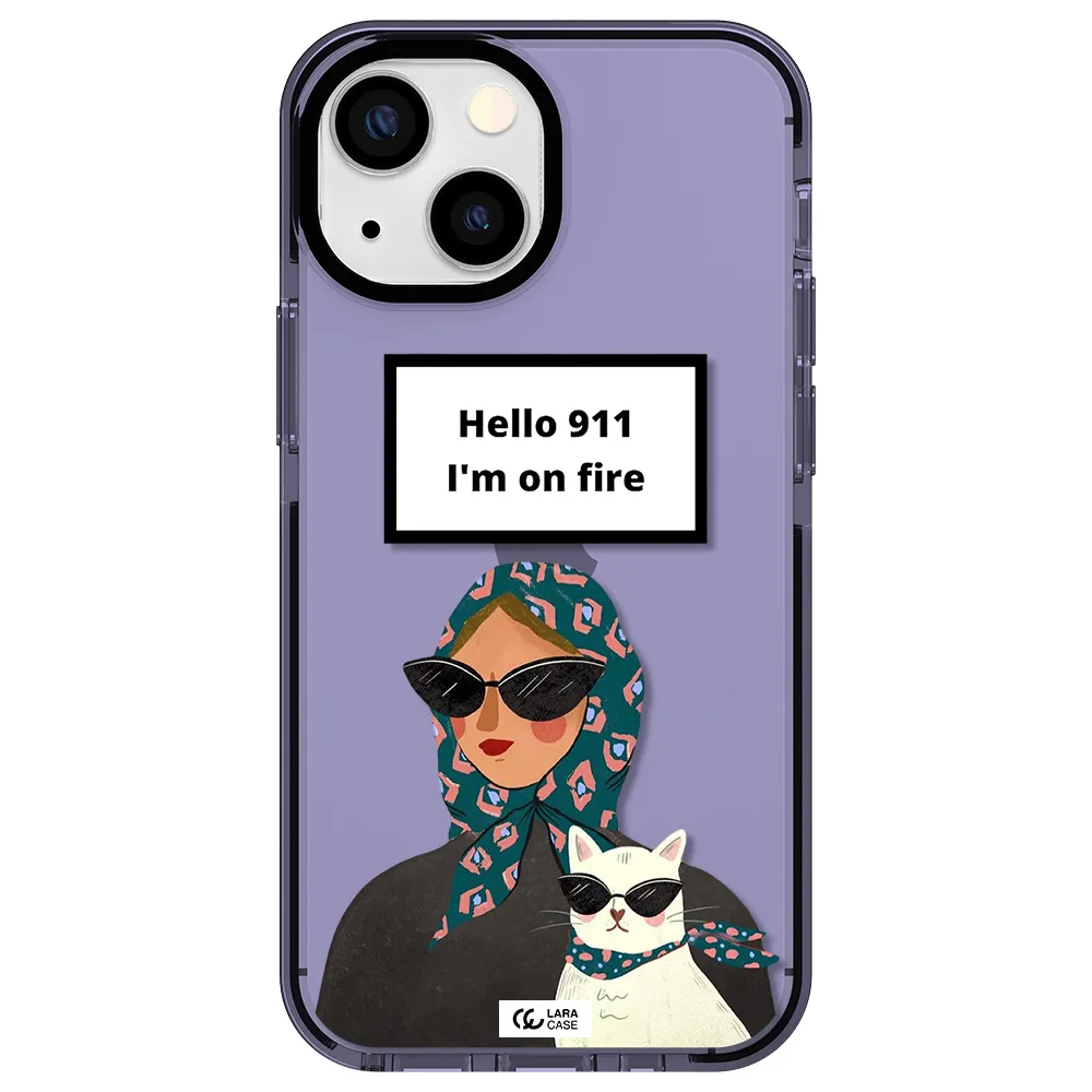 911 Apple iPhone 13 mini impact Lilac Case