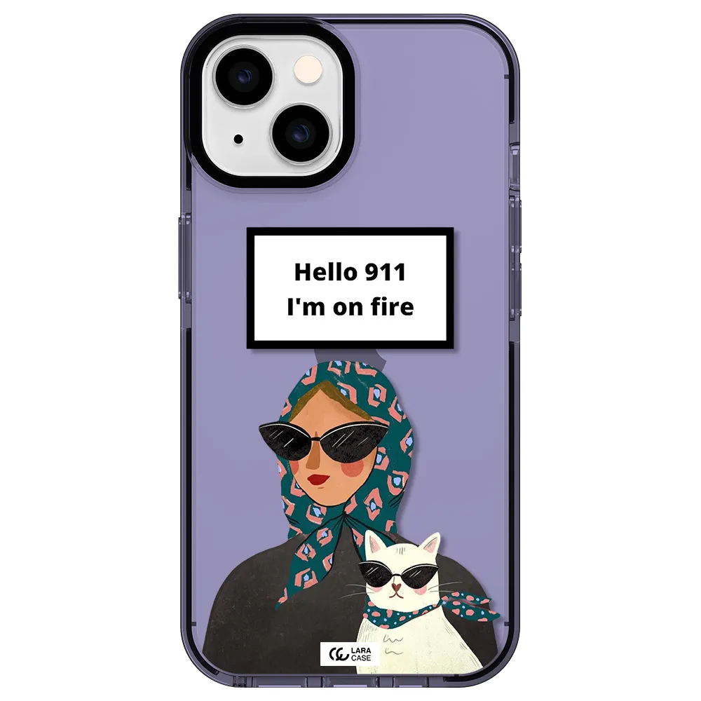 911 Apple iPhone 14 impact Lilac Case