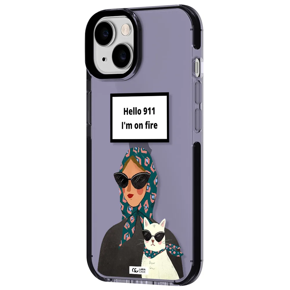 911 Apple iPhone 14 impact Lilac Case