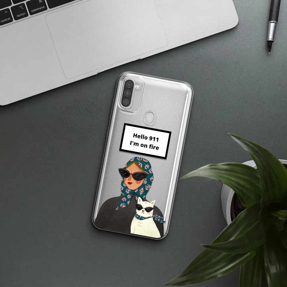 911 Samsung M11 Clear Tpu Case