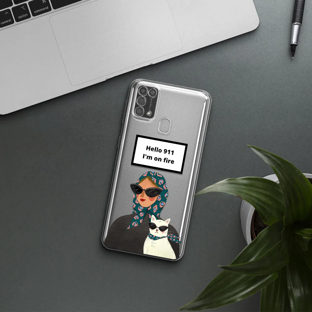 911 Samsung M31 Clear Tpu Case