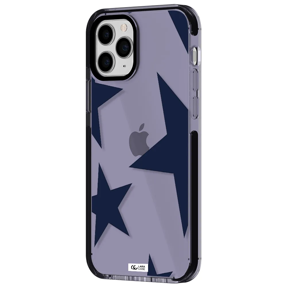 Blue Navy Stars Apple iPhone 11 pro max impact Lilac Case