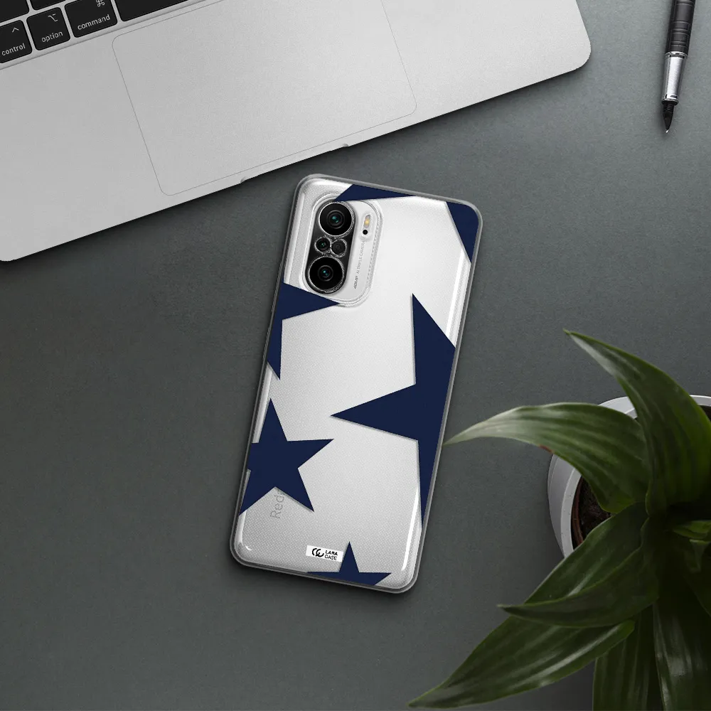 Blue Navy Stars Xiaomi Poco F3 Clear Tpu Case