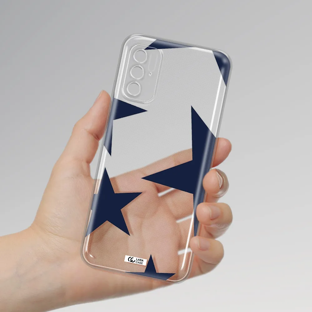 Blue Navy Stars Xiaomi Poco M4 Pro 5G Clear Tpu Case