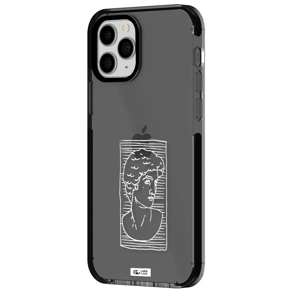 David Apple iPhone 11 pro impact Smoke Black Case