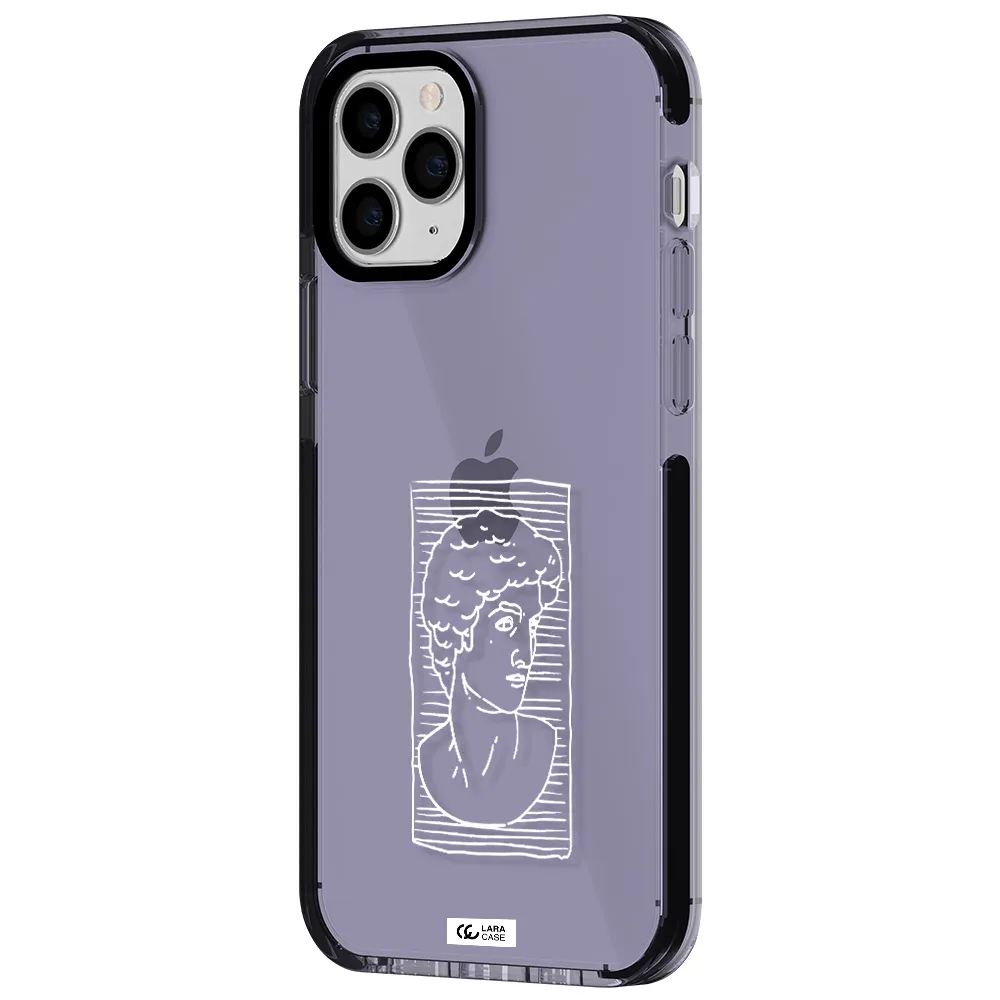 David Apple iPhone 11 pro max impact Lilac Case