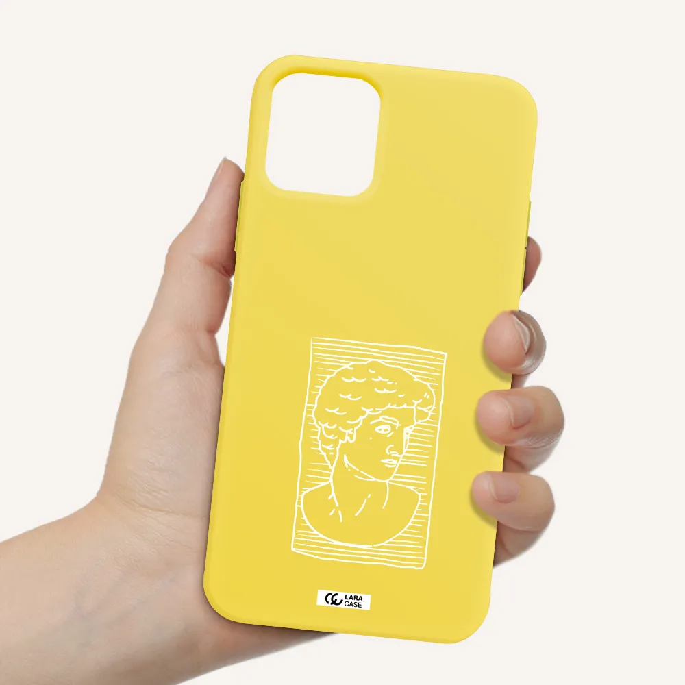 David Apple iPhone 11 pro Silicone canary yellow Case