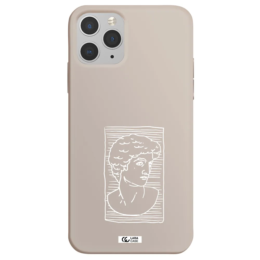 David Apple iPhone 11 pro Silicone Stone Case