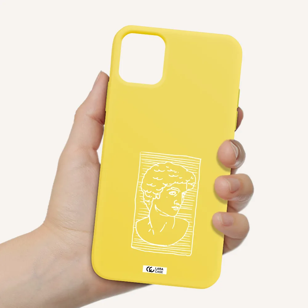 David Apple iPhone 11 Silicone canary yellow Case