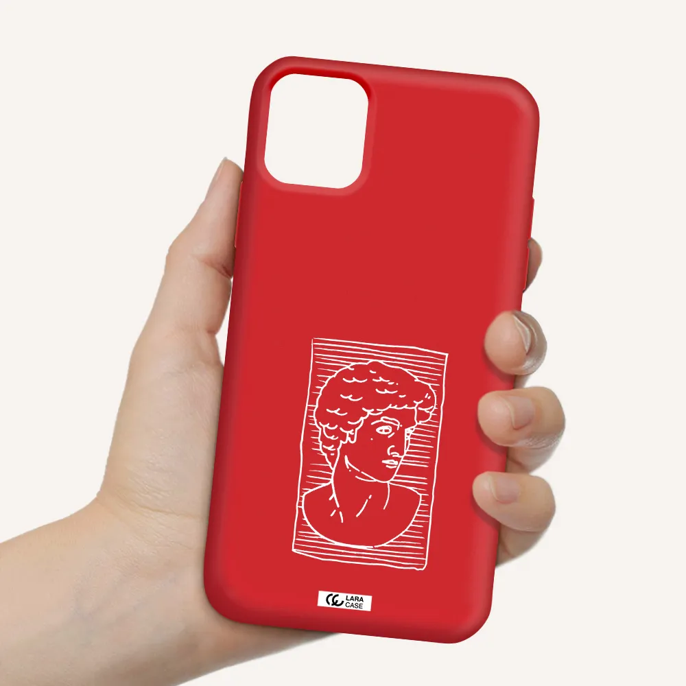 David Apple iPhone 11 Silicone Imperial Red Case