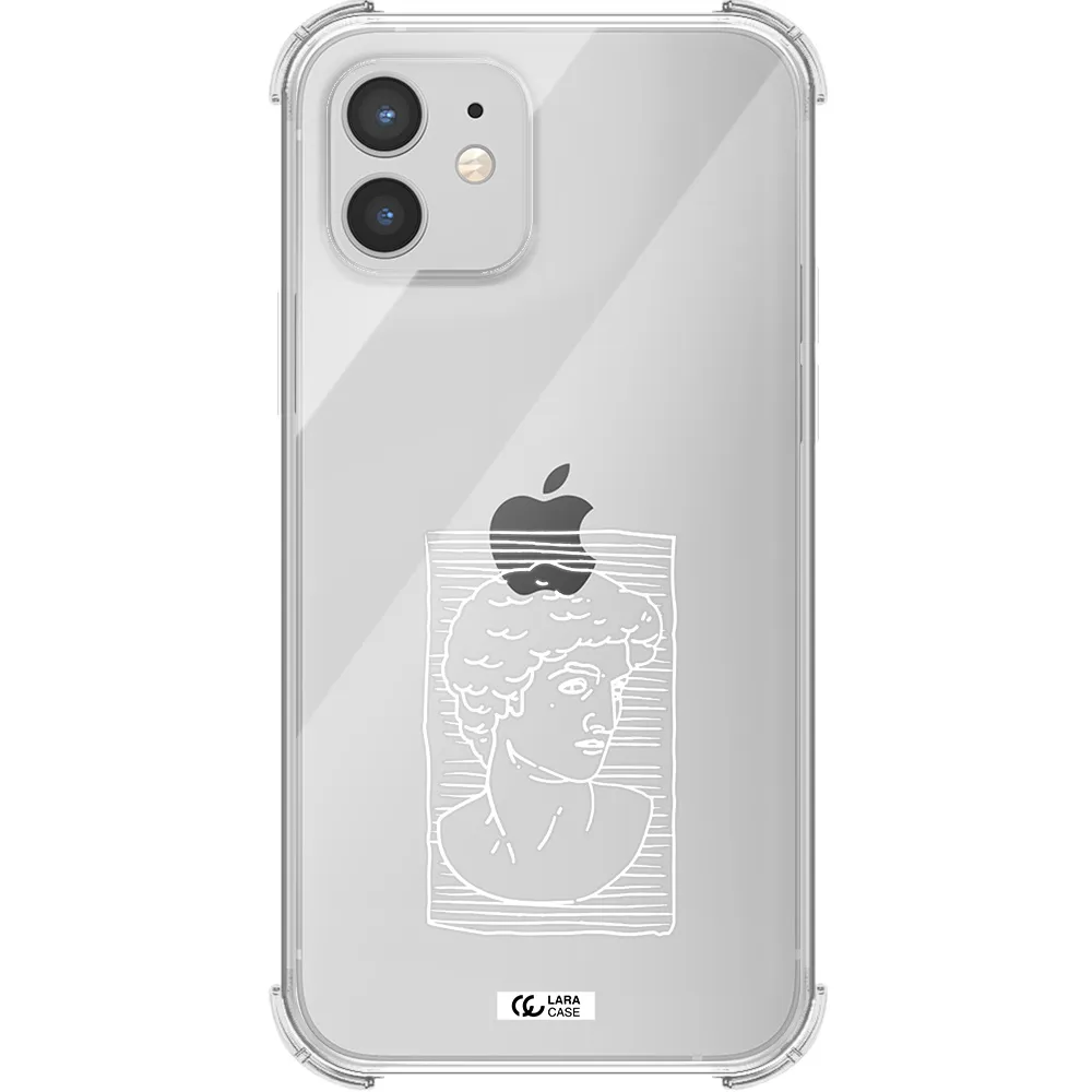 David Apple iPhone 12 Clear PC Case