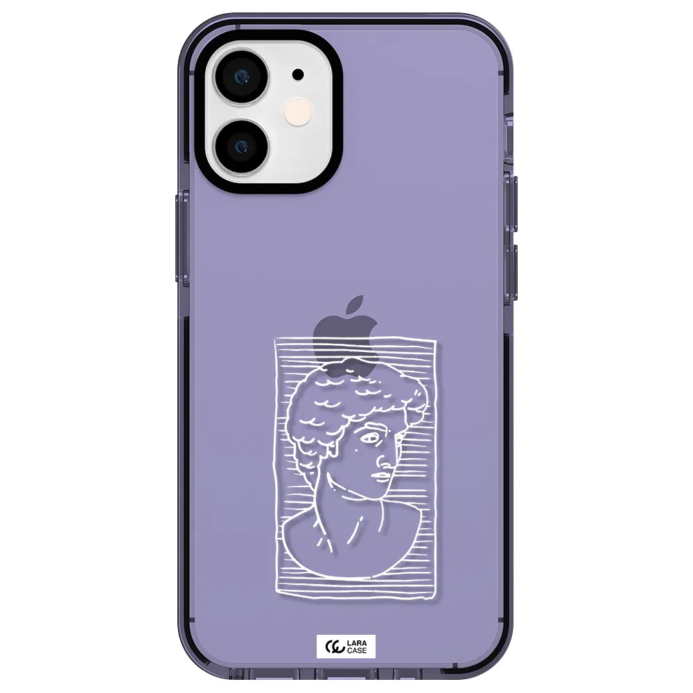 David Apple iPhone 12 mini impact Lilac Case