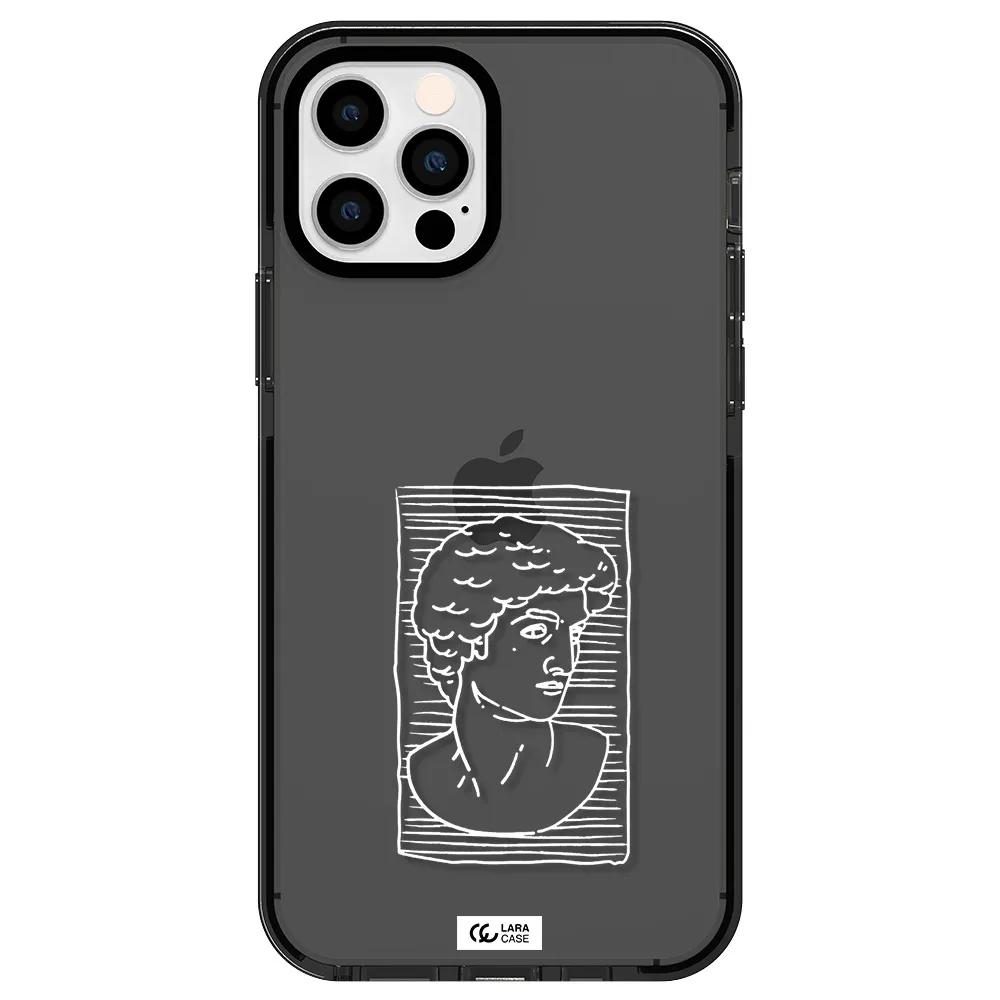 David Apple iPhone 12 pro impact Smoke Black Case