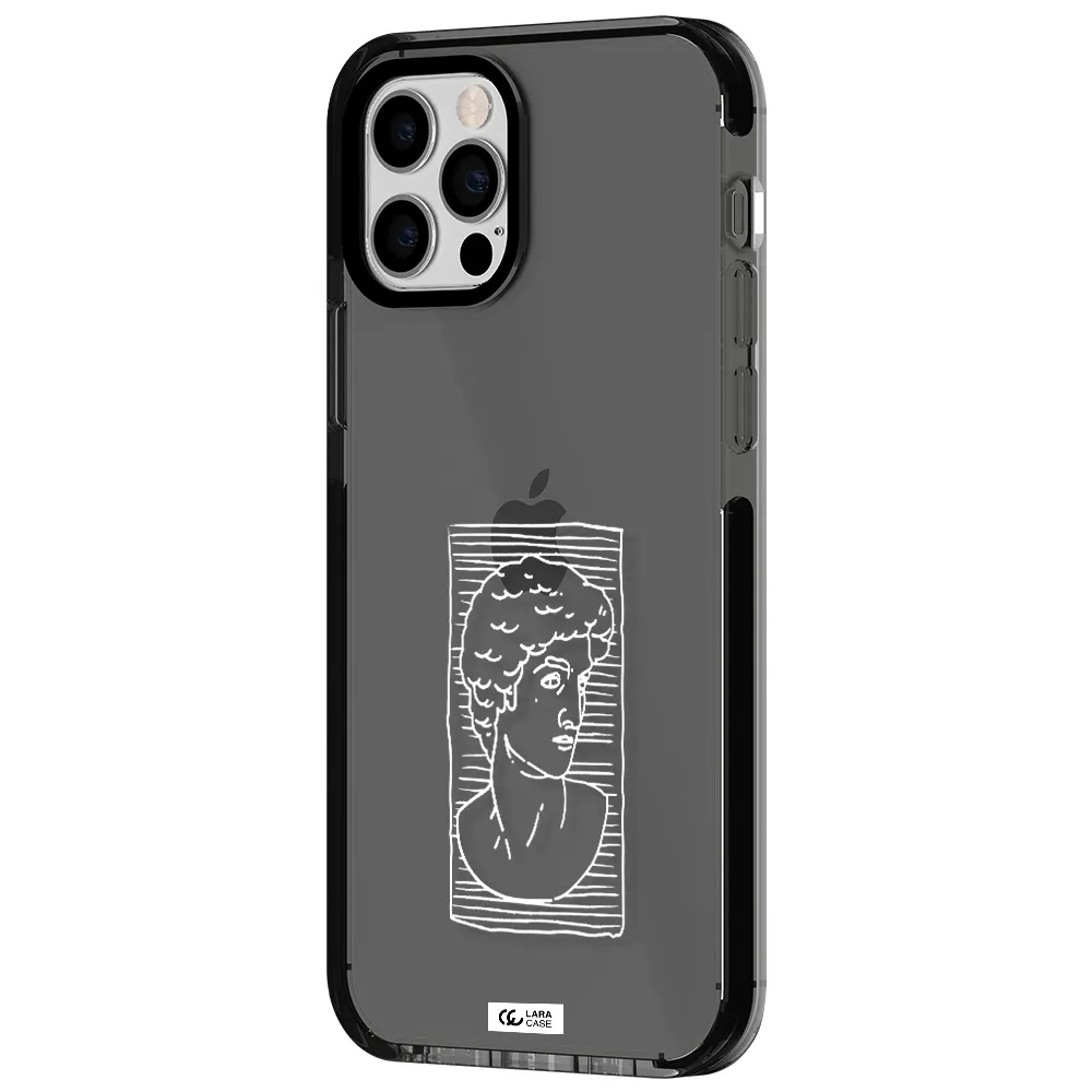 David Apple iPhone 12 pro impact Smoke Black Case