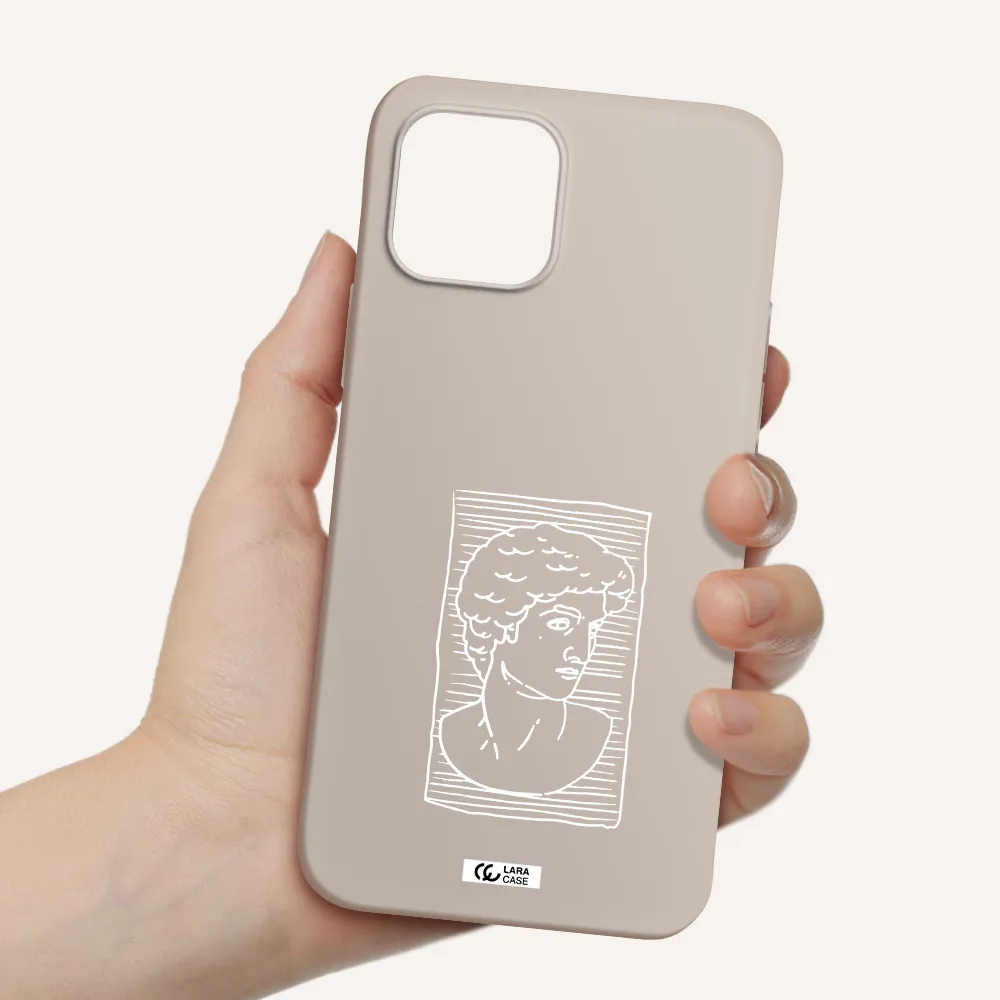 David Apple iPhone 12 Silicone Stone Case