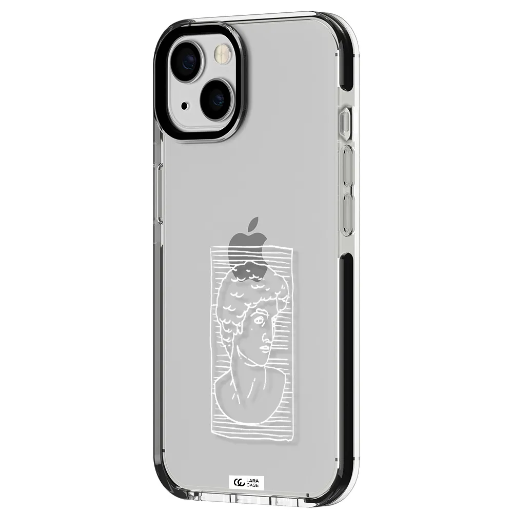 David Apple iPhone 13 impact black border Case