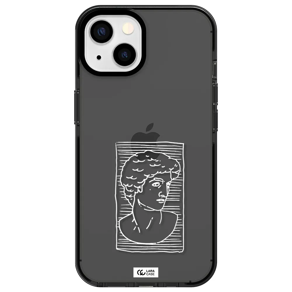 David Apple iPhone 13 impact Smoke Black Case