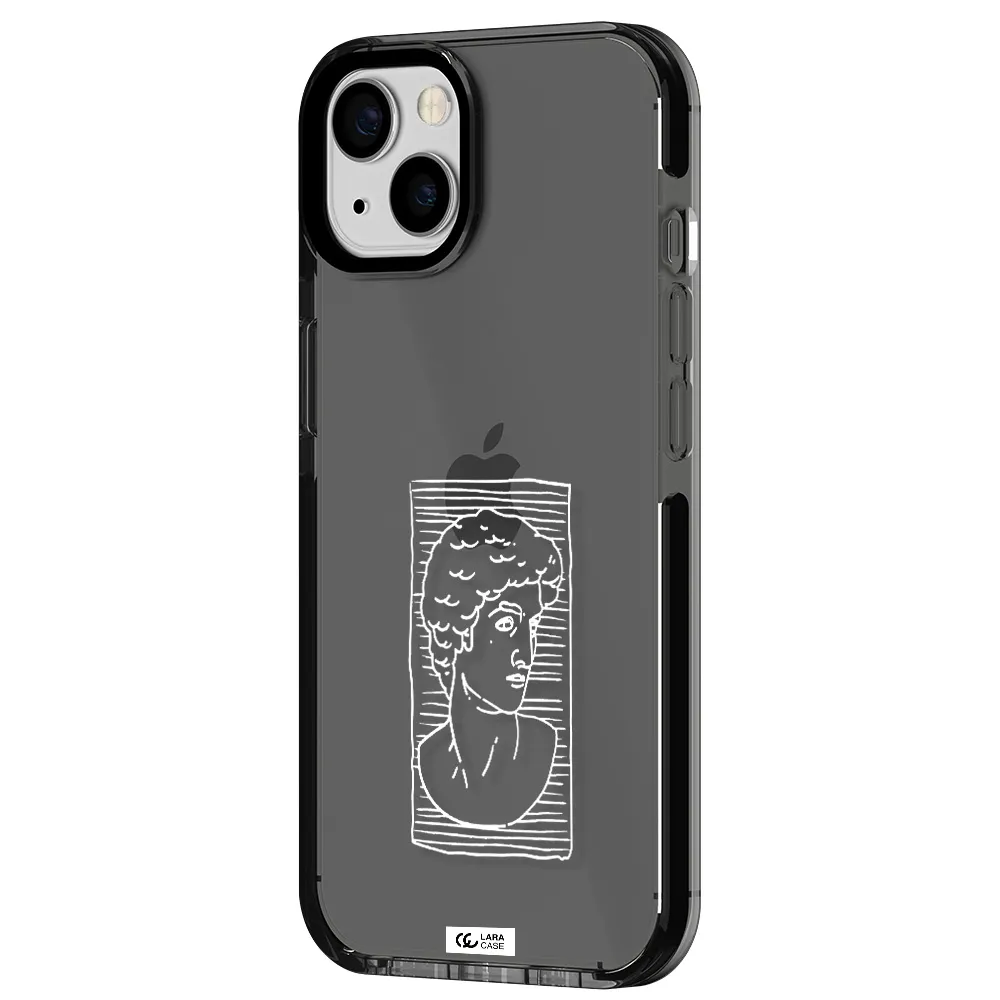 David Apple iPhone 13 impact Smoke Black Case