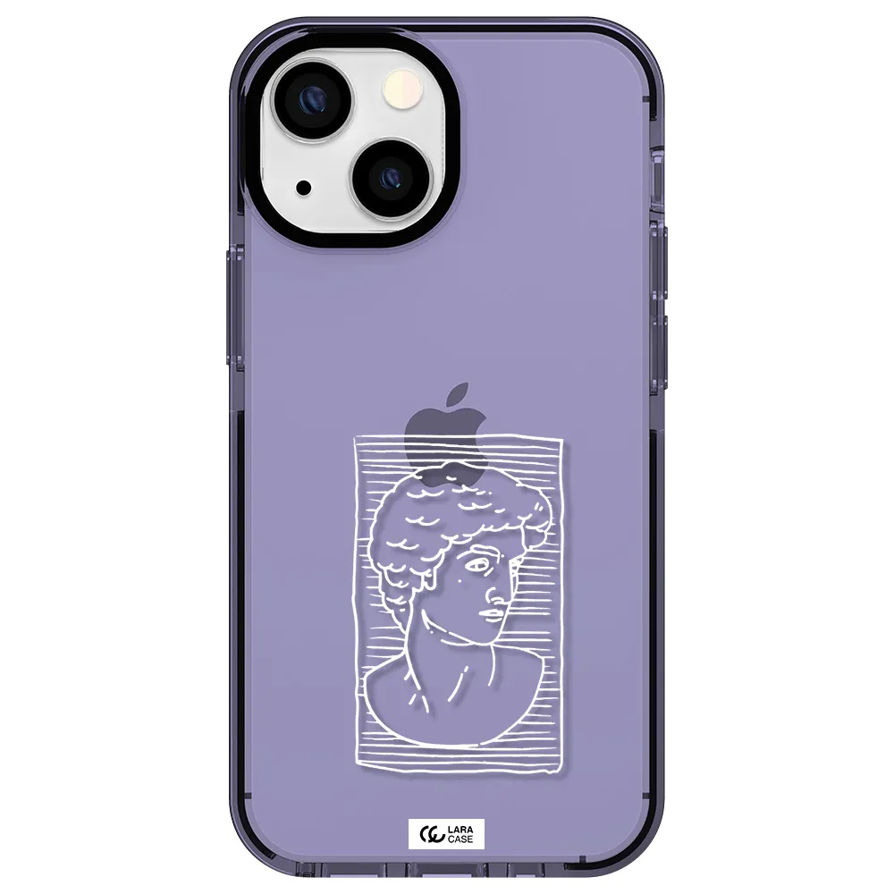David Apple iPhone 13 mini impact Lilac Case