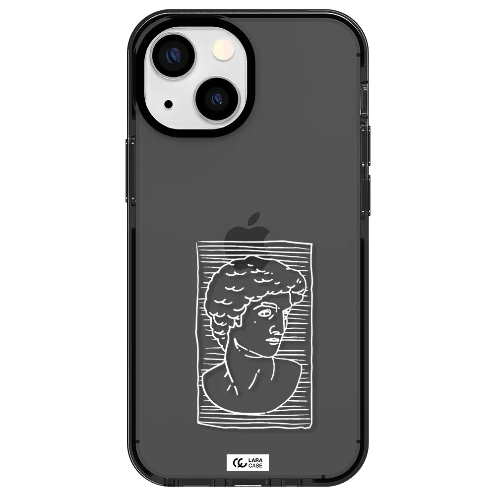 David Apple iPhone 13 mini impact Smoke Black Case