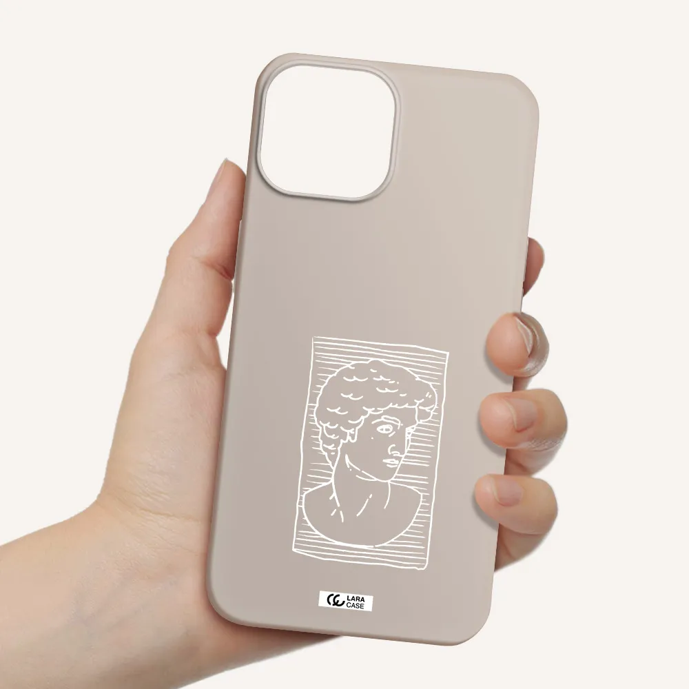 David Apple iPhone 13 mini Silicone Stone Case