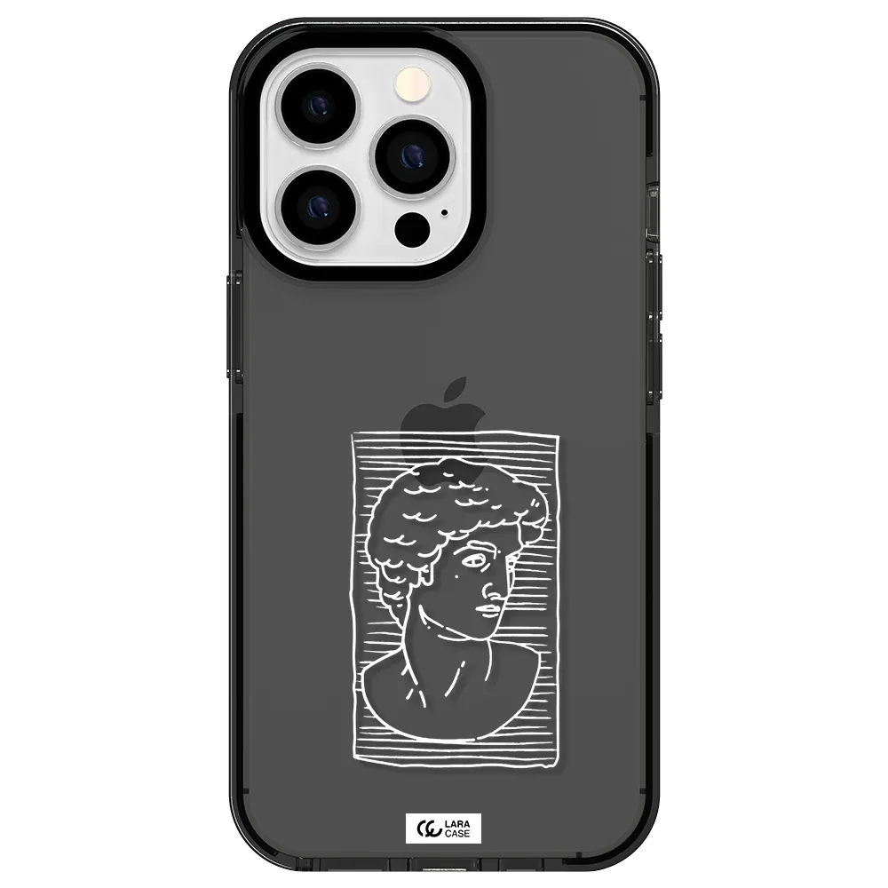 David Apple iPhone 13 Pro impact Smoke Black Case
