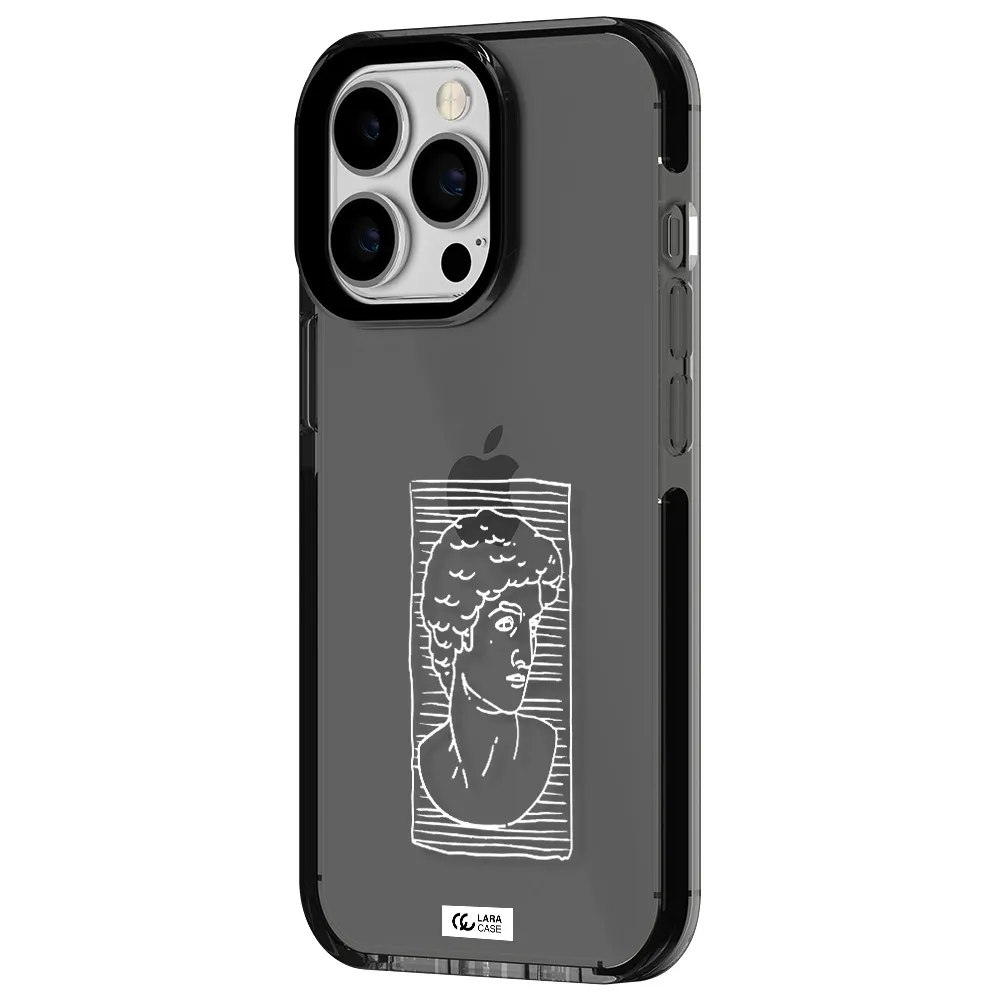David Apple iPhone 13 Pro impact Smoke Black Case