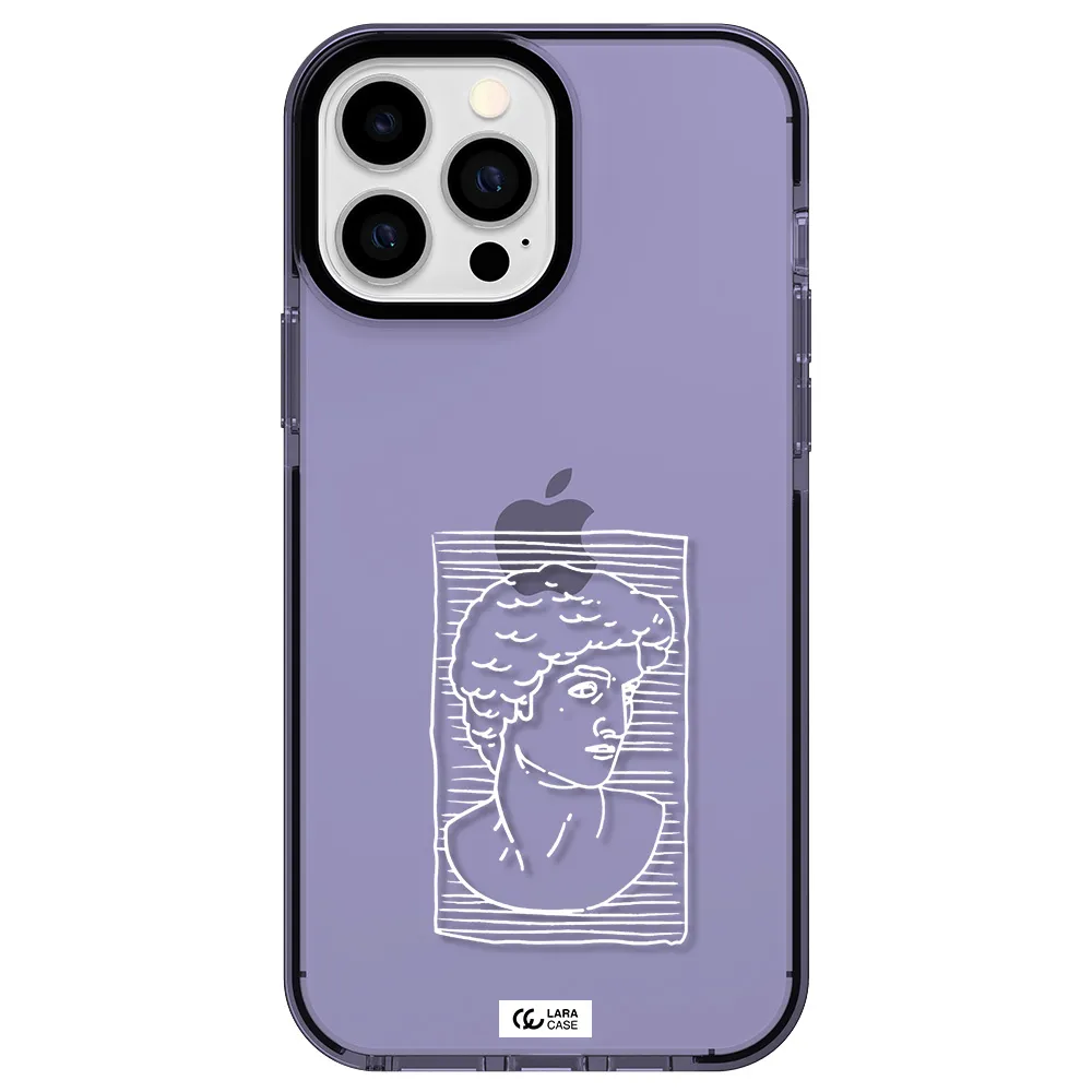 David Apple iPhone 13 Pro Max impact Lilac Case