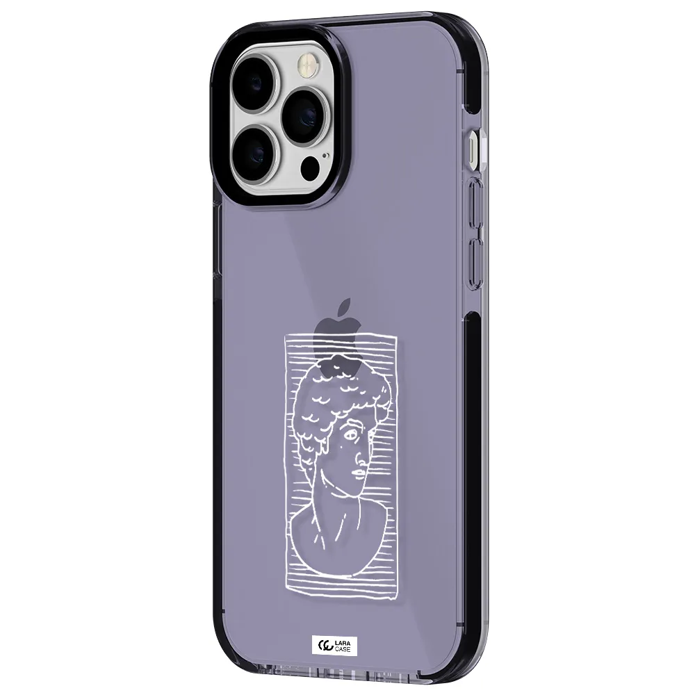 David Apple iPhone 13 Pro Max impact Lilac Case