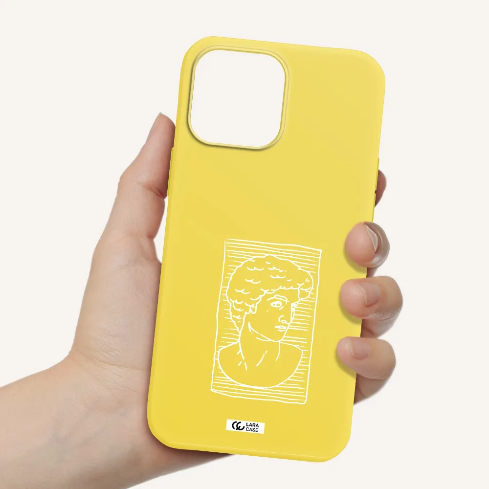 David Apple iPhone 13 Pro Silicone canary yellow Case