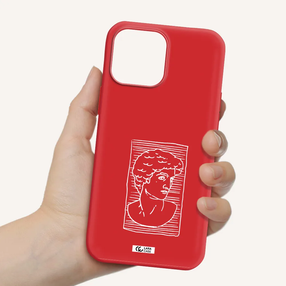 David Apple iPhone 13 Pro Silicone Imperial Red Case