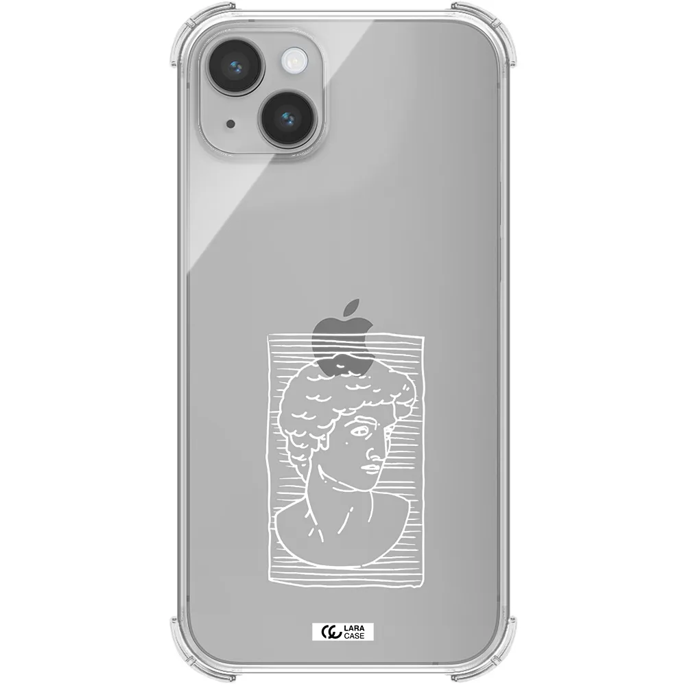 David Apple iPhone 14 Clear PC Case
