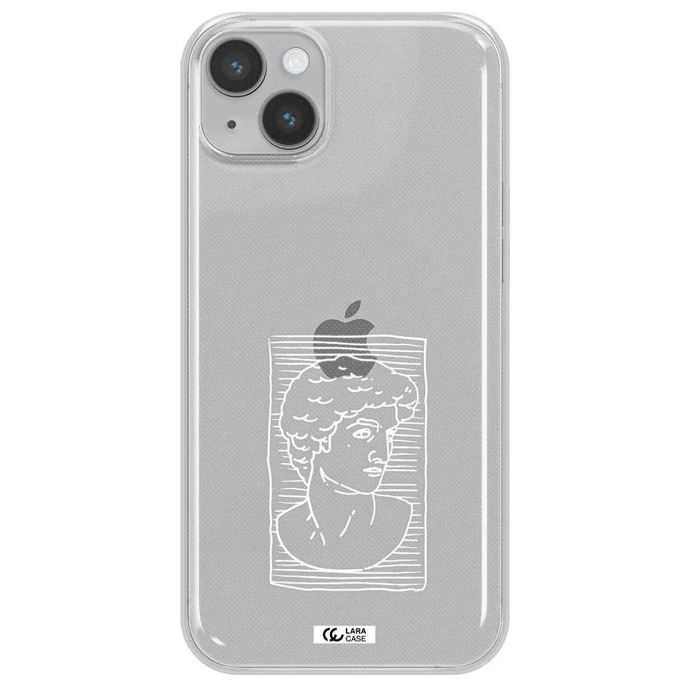 David Apple iPhone 14 plus Clear TPU Case