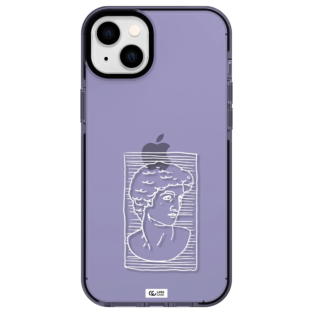 David Apple iPhone 14 plus impact Lilac Case