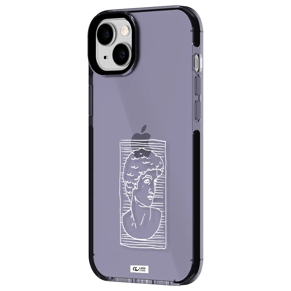 David Apple iPhone 14 plus impact Lilac Case