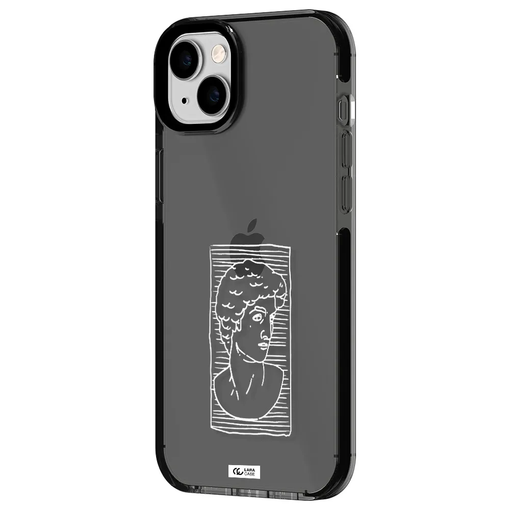 David Apple iPhone 14 plus impact Smoke Black Case