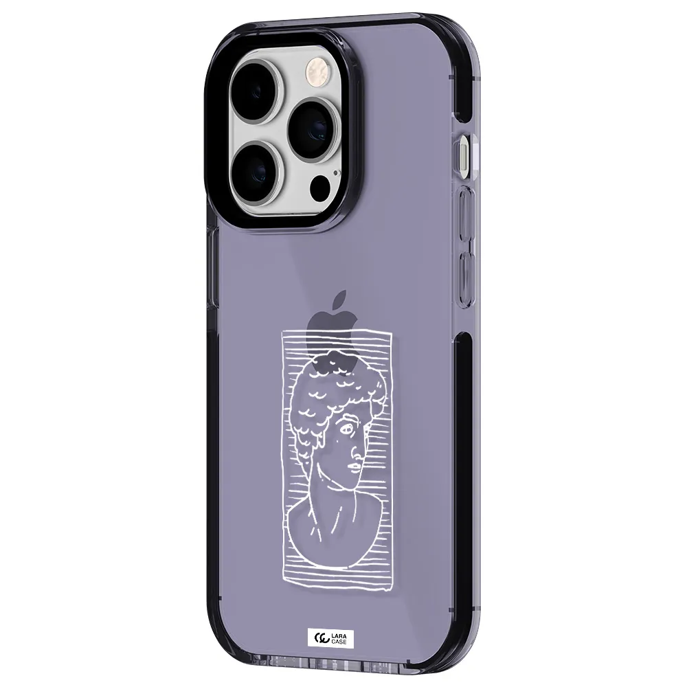 David Apple iPhone 14 pro impact Lilac Case